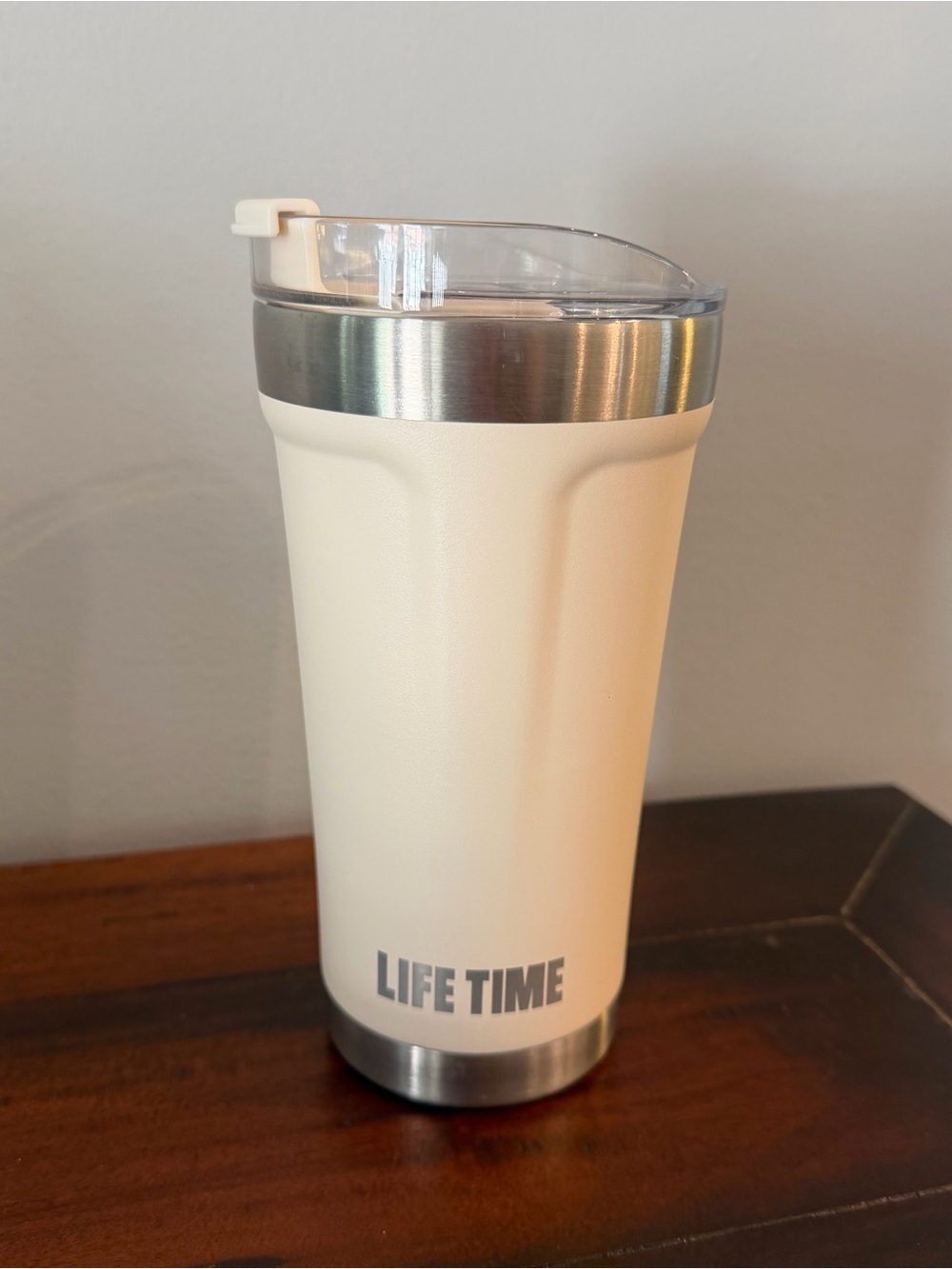 LifeTime Fitness OtterBox Stainless Steel Tumbler Love Your Life 16oz Cream